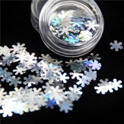 Paiete snowflakes silver holo #3