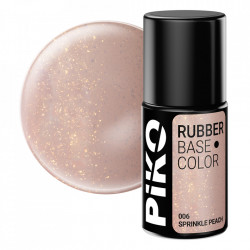 Baza Piko Rubber, Base Color, 7 ml, Sprinkle Peach 7 ml