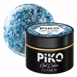 Gel color cu paiete Piko, 5g, 06