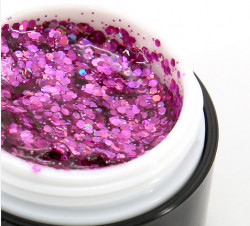 Gel color cu sclipici, Glitter 5 gr 07