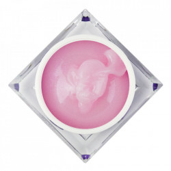 Jelly Pink Shine Gel UV 50 ml - Allepaznokcie (cu particule de sclipici)