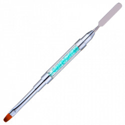 Pensula cu spatula pentru aplicarea polygelului cu cristale