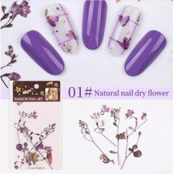 Set flori uscate 01 Mix Purple