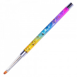 Pensula limba de pisica MollyLac Pro Gel Rainbow 7mm mărimea 2 nr. 1