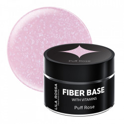 Fiber Builder Base cu Vitamine Puff Rose 15 g