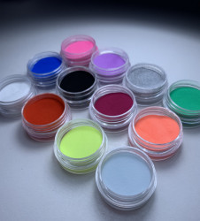 Pudra Acrilica color - SET 12 BUCATI