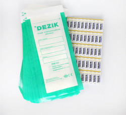 Pungi pentru sterilizare instrumente 100*200 mm, Dezik, set (100 buc)