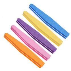 Set 10 pile pentru unghii refolosibila romb 100/180 - diferite culori