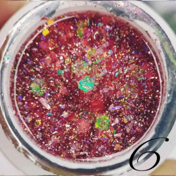 Gel color cu sclipici Luminous Glitter Gel 5 gr 06