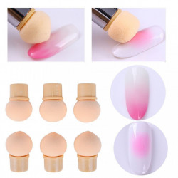 Set Pensulă Babyboomer / Ombre cu buretei rezerve - roz
