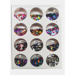 Confetti unghii mix romb 12 buc J 1208