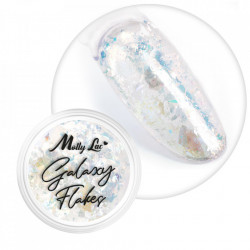 Fulgi pentru unghii MollyLac Galaxy Flakes Nr. 1