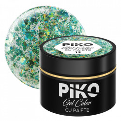 Gel color cu paiete Piko, 5g, 12