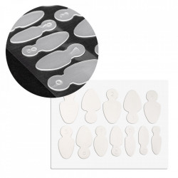 Soft Silicone French Pads pentru oval scurt