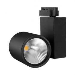 LED spotlámpa sínen, 30W, hideg fény (5000K), 2660 lm, fekete, Braytron Plus