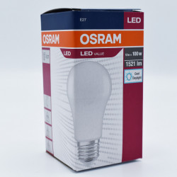 Osram LED izzó, E27, 13W (100W), 1521 lm, A +, hideg fény (6500K)