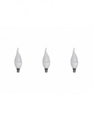 3db LED-es izzó készlet, E14, láng, 6W (40 W), 480lm, természetes fehér fény, A +, Optonica