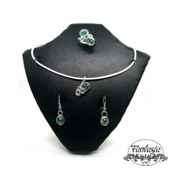Set bijuterii Turmalină verde