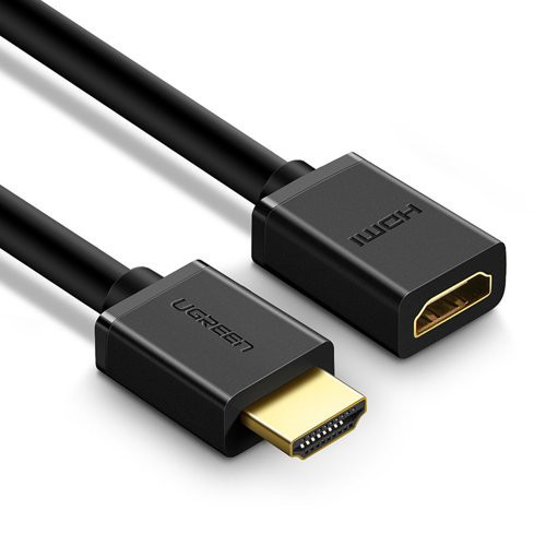 UGREEN Adaptor HDMI (mama) - HDMI (tata) 4K 10,2 Gbps 1 m negru