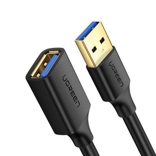 UGREEN Cablu prelungitor USB 3.0 (feminin) - USB 3.0 (masculin) 1m negru