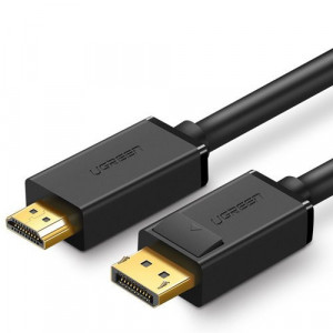 Cablu Ugreen unidirecțional DisplayPort la HDMI 4K 30 Hz 32 AWG 3 m negru