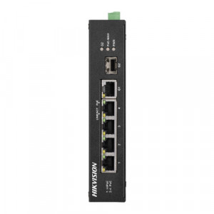 Switch 4 porturi PoE, 2 porturi uplink SFP/RJ45 - HIKVISION DS-3T0306HP-E-HS
