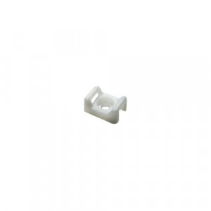 Suport plastic prindere coliere ALB, 15x10x7 mm, 100 buc PVK-1