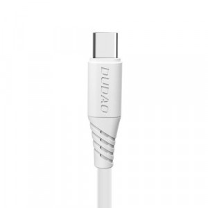 Cablu de date si încărcare rapida Dudao USB / USB tip C 5A 2m alb