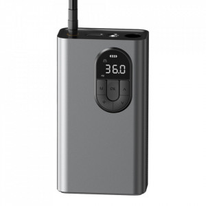 Mini compresor auto portabil baterie 7500mAh Baseus - gri