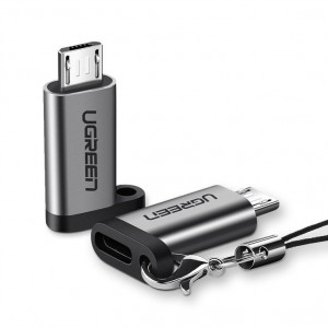 Adaptor Ugreen USB de tip C la micro USB gri