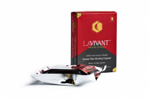 Extract de Ginseng Rosu Coreean LAVIVANT 30 capsule vegetale , 100mg/g Ginsenoside