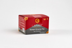 Ceai cu Extract de Ginseng Rosu Coreean LAVIVANT - 20 plicuri