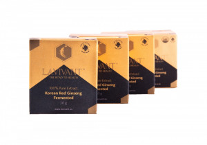 Set 4 cutii ROYAL GOLD Extract de Ginseng Rosu Korean Fermentat, 110mg/g Ginsenoside - LaVivant - extract pur 100% Super Concentrat, 30g
