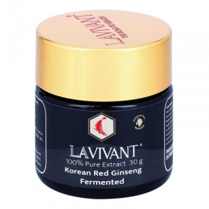 Extract de Ginseng Rosu Coreean Fermentat LAVIVANT, 30g, 80mg/g Ginsenoside