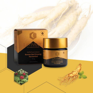 Set 4 cutii ROYAL GOLD Extract de Ginseng Rosu Korean Fermentat, 110mg/g Ginsenoside - LaVivant - extract pur 100% Super Concentrat, 30g