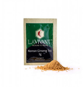 Ceai cu Extract de Ginseng Rosu Coreean LAVIVANT - 100 plicuri