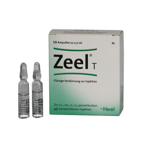 Heel Zeel T 10 Fiole Injectii - Produs Homeopat, Tratament Antireumatic Coxartoza Gonartroza Hernie de Disc Bursita