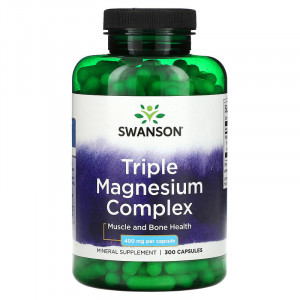 Triple Magnesium Complex, 400mg, Swanson, 300 capsule