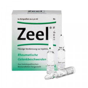 Zeel Comp N (Zeel T) 10 Fiole - Produs Homeopat, Tratament Antireumatic ~ Coxartoza, Gonartroza, Dureri articulare, Afectiuni Reumatismale, Reumatism Poliarticular, Fracturi Osoase, Inflamatii articulare