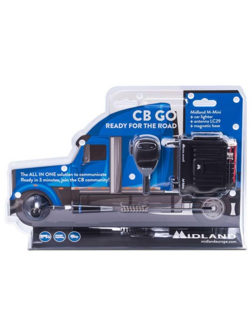 Kit Midland CB GO-USB staţie radio CB M-MINI USB + antenă Midland LC29