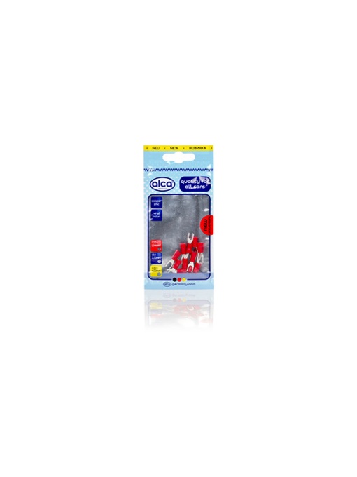 Papuc Electric Auto Izolat Rosu Tip Furca 4.3Mm-Set 10 Buc