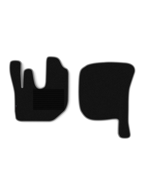 Set 2 covorase camion F-Core, velur, pentru DAF LF 45, LF 55, 2001+, Negru - Gri
