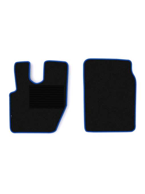 Set 2 covorase camion F-Core, velur, pentru IVECO EUROTECH MH, EUROTECH MP, EUROTECH MT, 1992+, Negru - Albastru