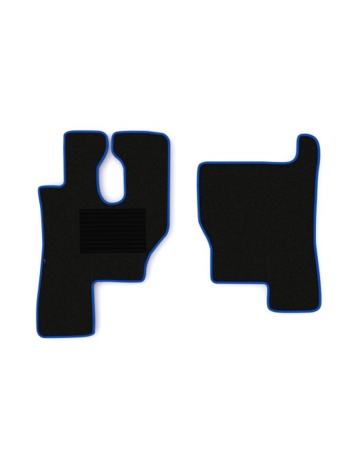 Set 2 covorase camion F-Core, velur, pentru MERCEDES ACTROS, 1996+, Negru - Albastru