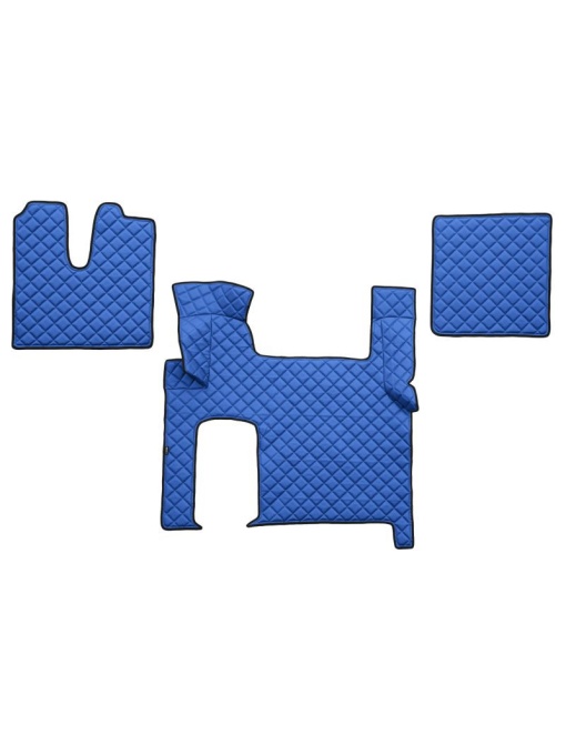 Set 3 covorase camion F-Core, Piele-ECO, pentru MAN TGX, 2007+, transmisie automata, 2 sertare, Albastru