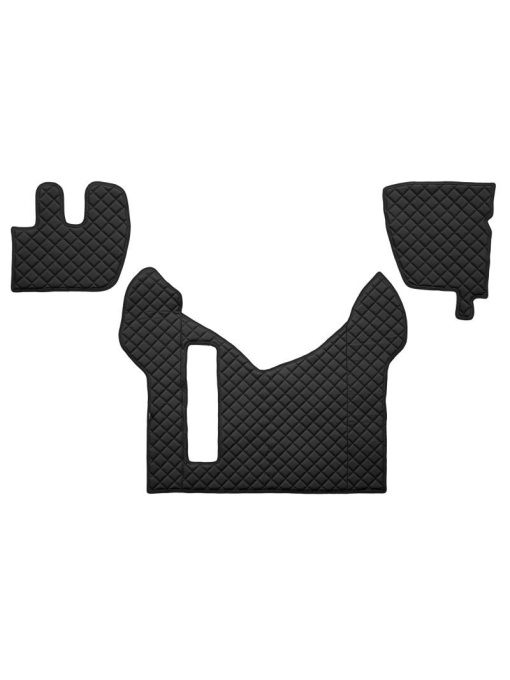 Set 3 covorase camion F-Core, Piele-ECO, pentru Renault Premium 2, Negru
