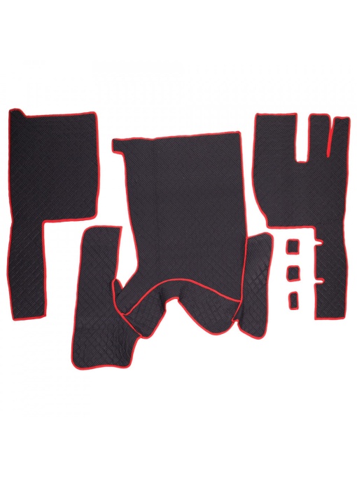 SET COVORASE PIELE ECOLOGICA TRUCK UMBRELLA PENTRU VOLVO FH12 2005-2011 MANUAL NEGRU TIP 1