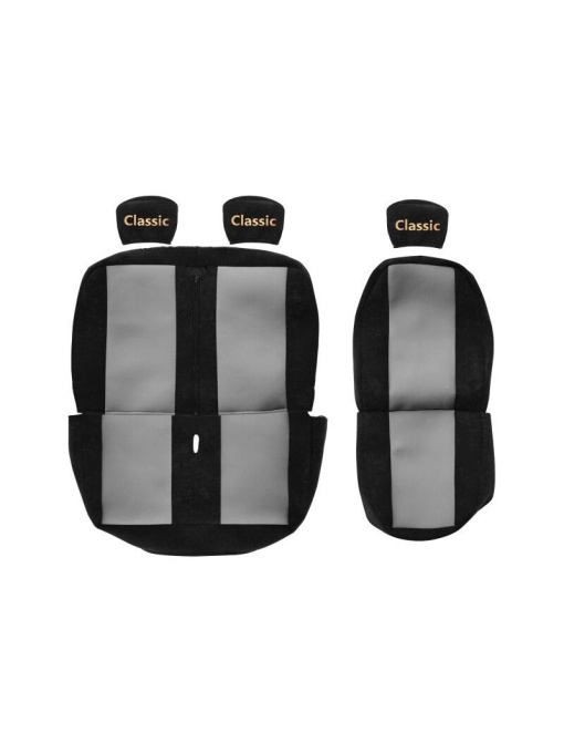 Set huse scaun 1+2, F-Core, Textil, pentru RENAULT MASTER II, Gri/Negru