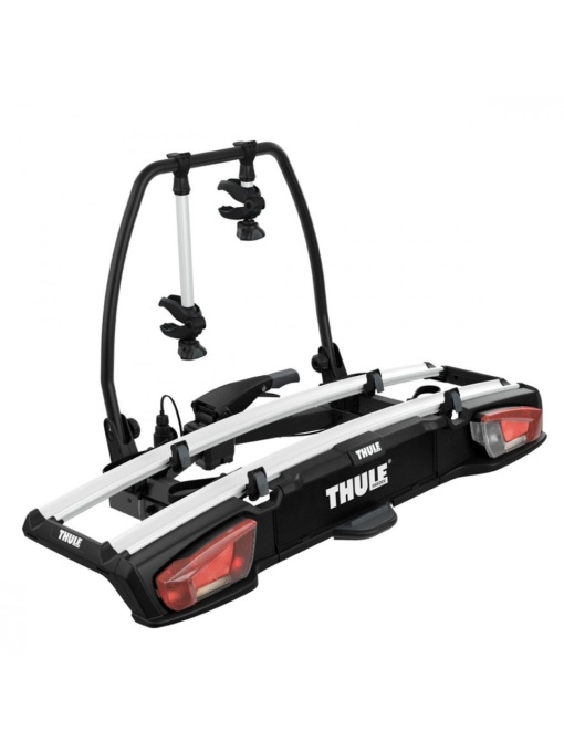 Suport biciclete Thule VeloSpace XT cu prindere pe carligul de remorcare (13 pini) - pentru 2 biciclete , culoare argintie