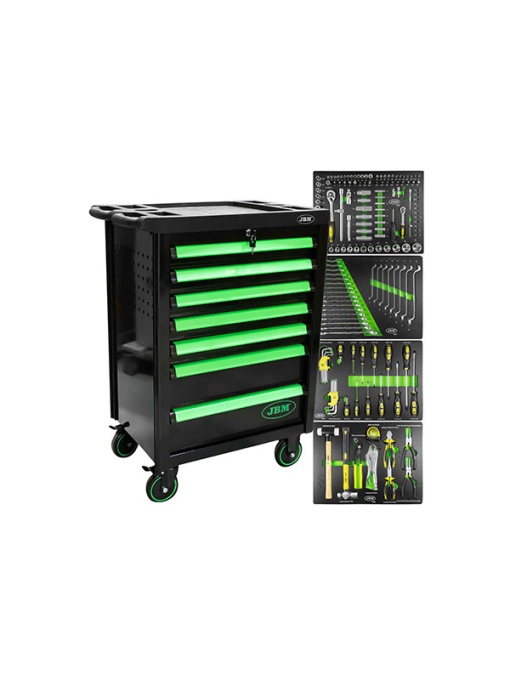 Banc De Scule 7 Sertare Verde Echipat 172Buc
